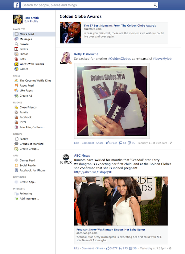 facebook-trending-golden-globe-awards
